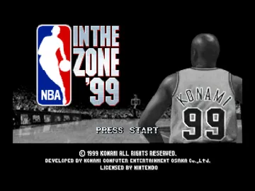 NBA in the Zone '99 (USA) screen shot title